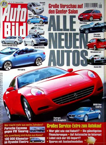 Deckblatt Auto Bild (09/2004)